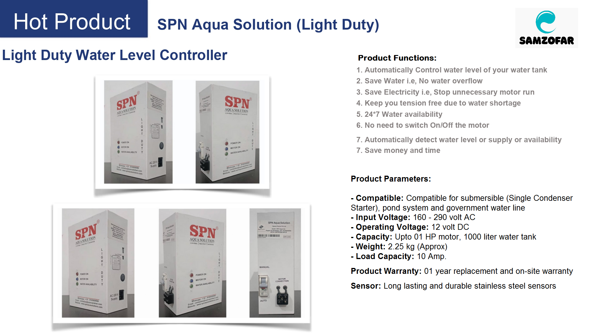 Light duty Features Light duty Features